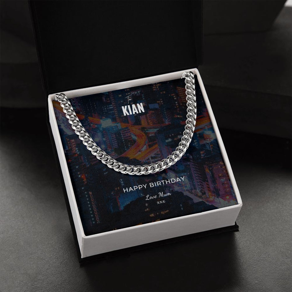 Happy 18th Birthday chain from mum 