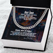 To our son 18th Curb Chain