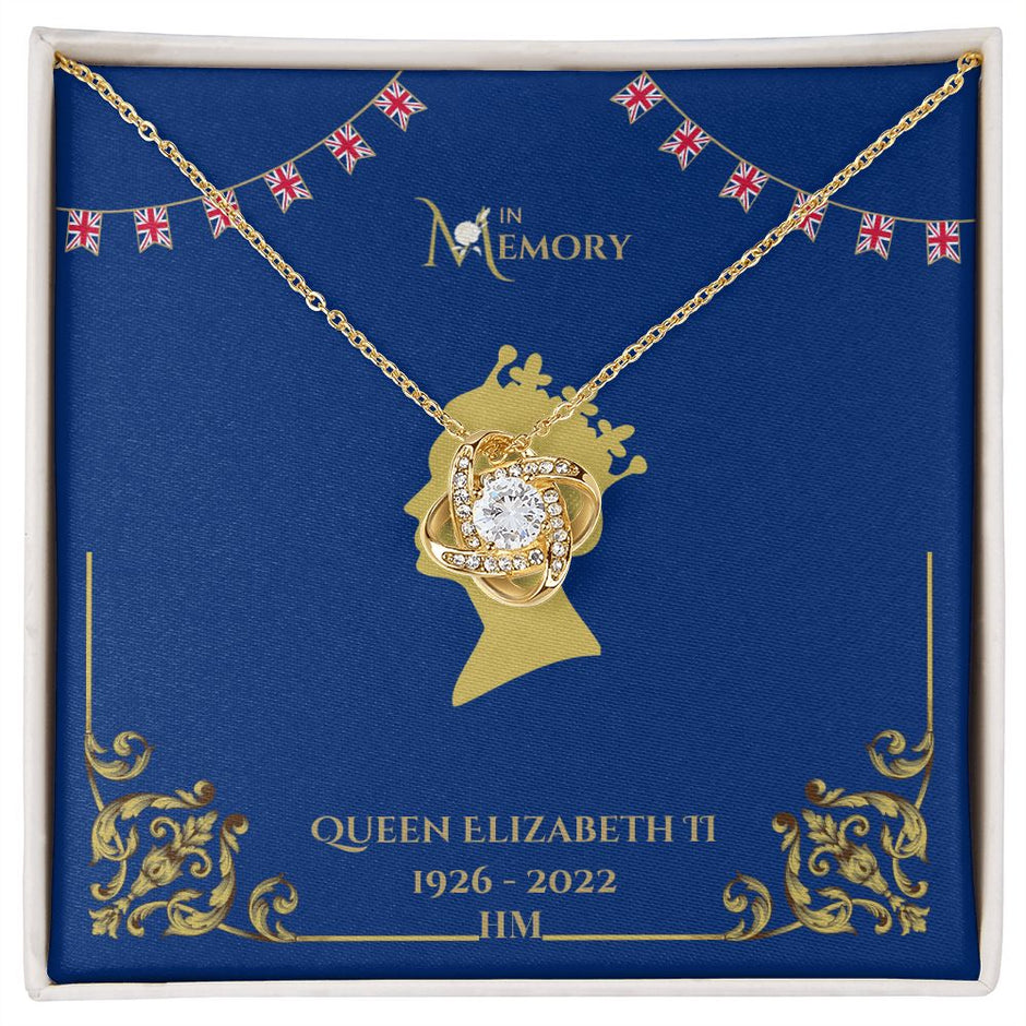 HM Queen Elizabeth Memorial 18K Gold Necklace