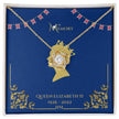HM Queen Elizabeth Memorial 18K Gold Necklace