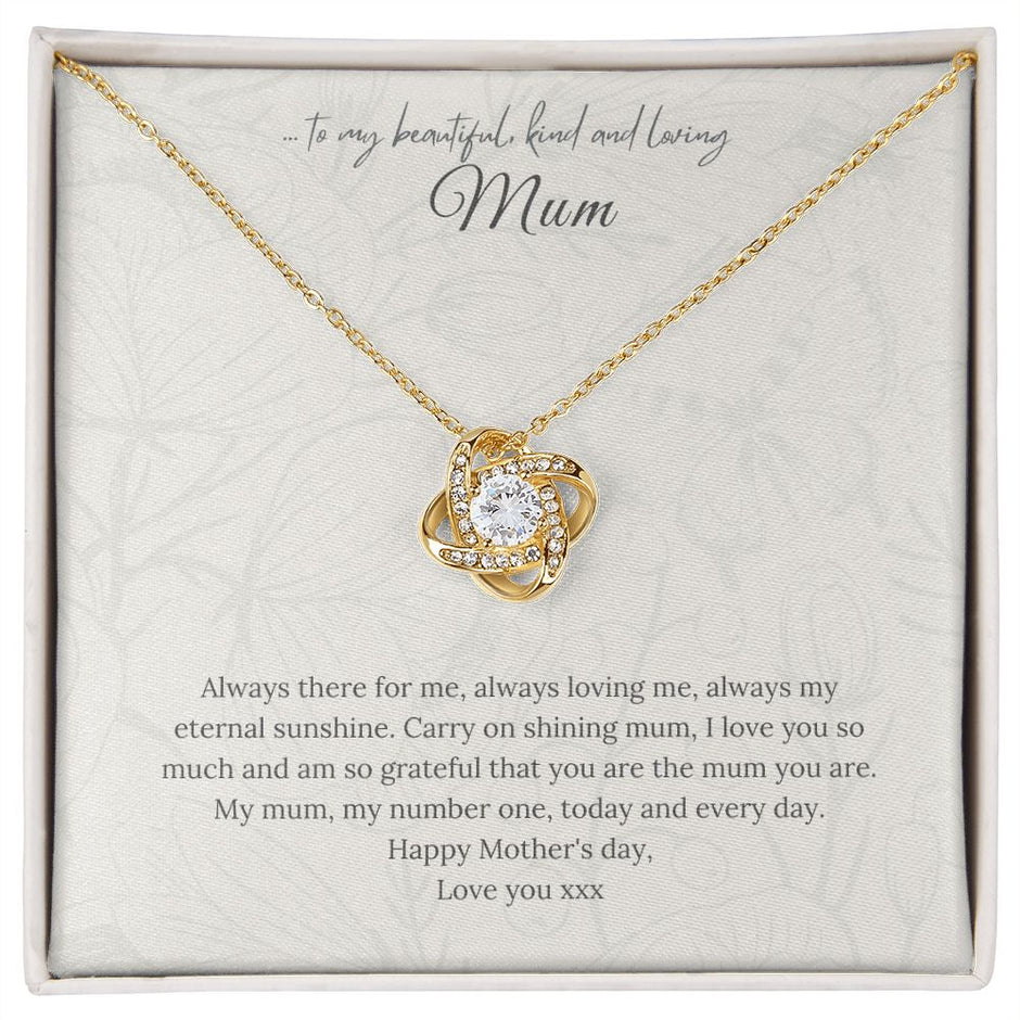 Mothers day gift message necklace