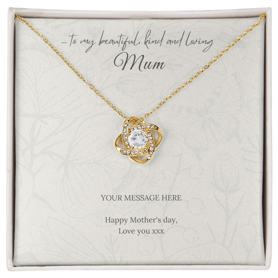 Custom GIft Message Pendant for Mums