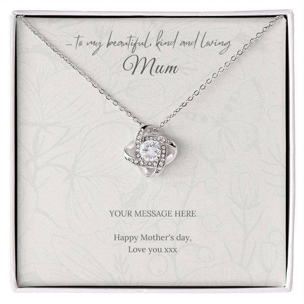 Custom GIft Message Pendant for Mums