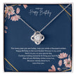 Happy Birthday Gift Message necklace