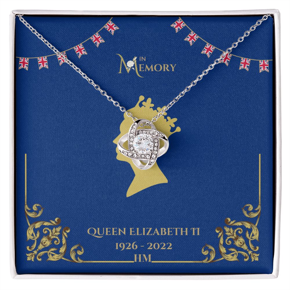 HM Queen Elizabeth Memorial 18K Gold Necklace
