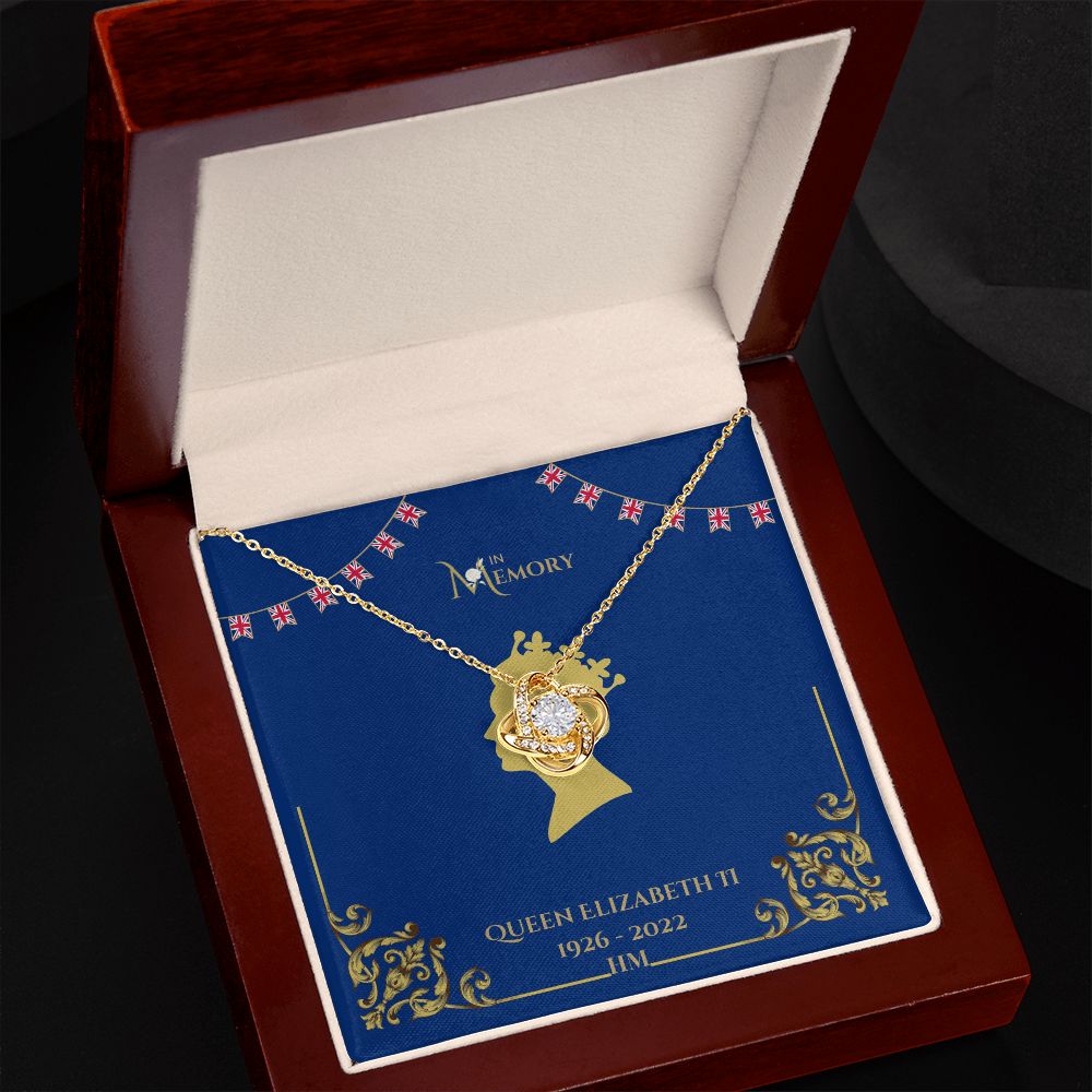HM Queen Elizabeth Memorial 18K Gold Necklace