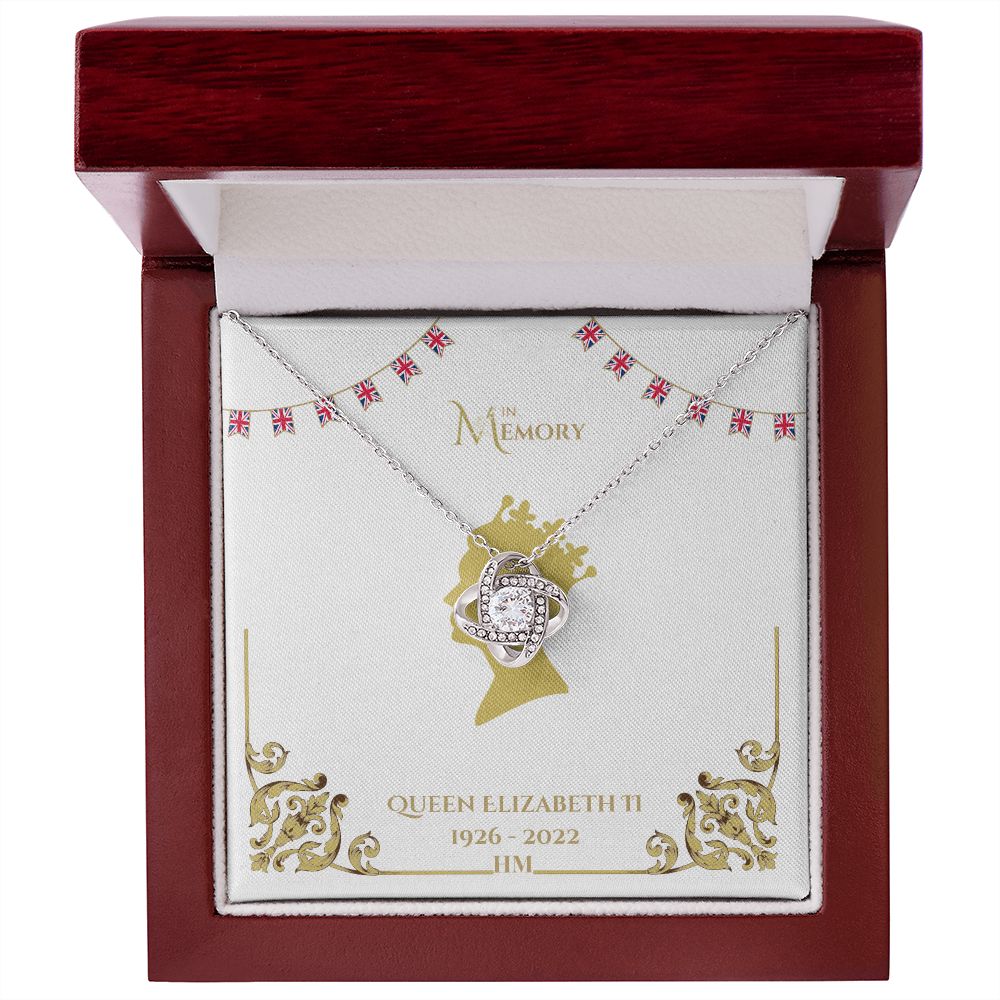 Our Royal HM Queen Elizabeth Memorial Gold Necklace Keepsake