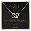 Girlfriend Gift Message Heart Necklace