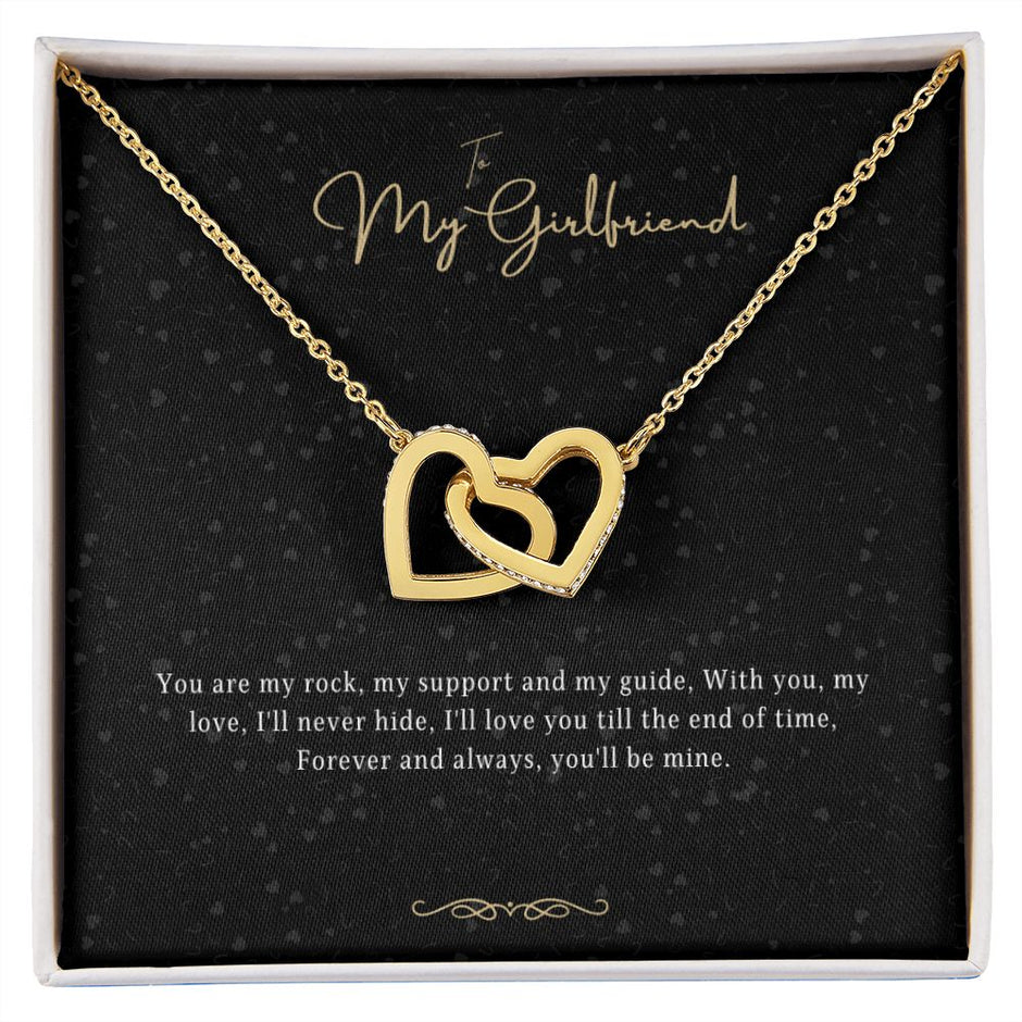 Girlfriend Gift Message Heart Necklace