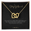 Girlfriend Gift Message Heart Necklace