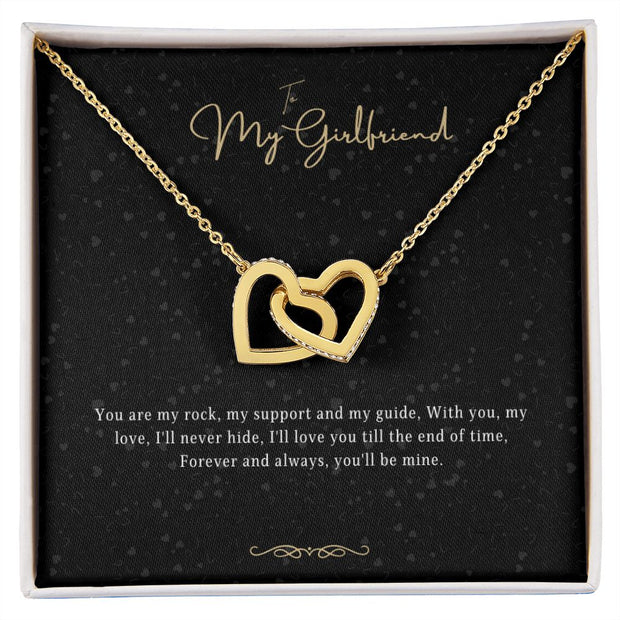 Girlfriend Gift Message Heart Necklace