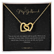 Girlfriend Gift Message Heart Necklace