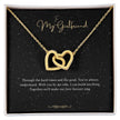 Girlfriend Gift Message Heart Necklace