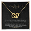 Couples Love Rose Gold Zirconian Heart Necklace