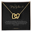 Girlfriend Gift Message Heart Necklace