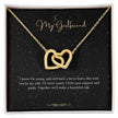 Girlfriend Gift Message Heart Necklace