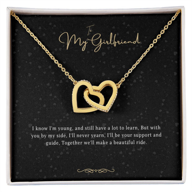 Girlfriend Gift Message Heart Necklace
