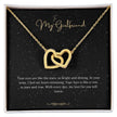 Girlfriend Gift Message Heart Necklace