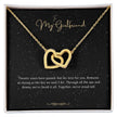 Girlfriend Gift Message Heart Necklace