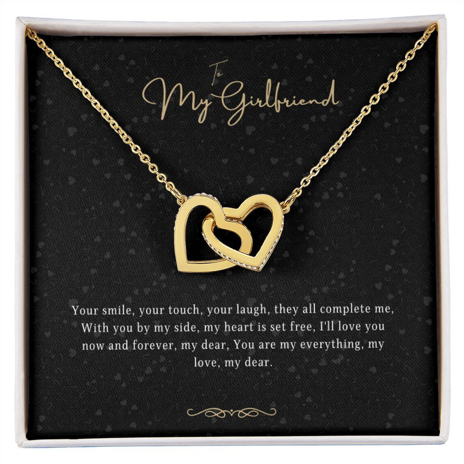 Girlfriend Gift Message Heart Necklace