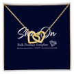 Girlfriend Gift Message Heart Necklace