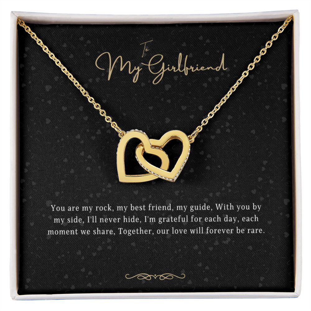 Girlfriend Gift Message Heart Necklace