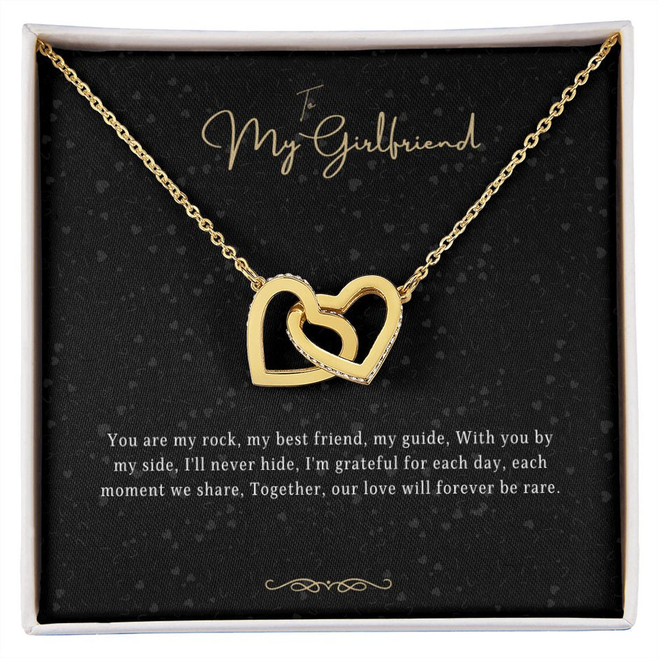 Girlfriend Gift Message Heart Necklace