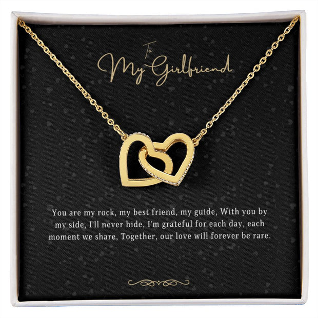 Girlfriend Gift Message Heart Necklace