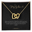 Girlfriend Gift Message Heart Necklace
