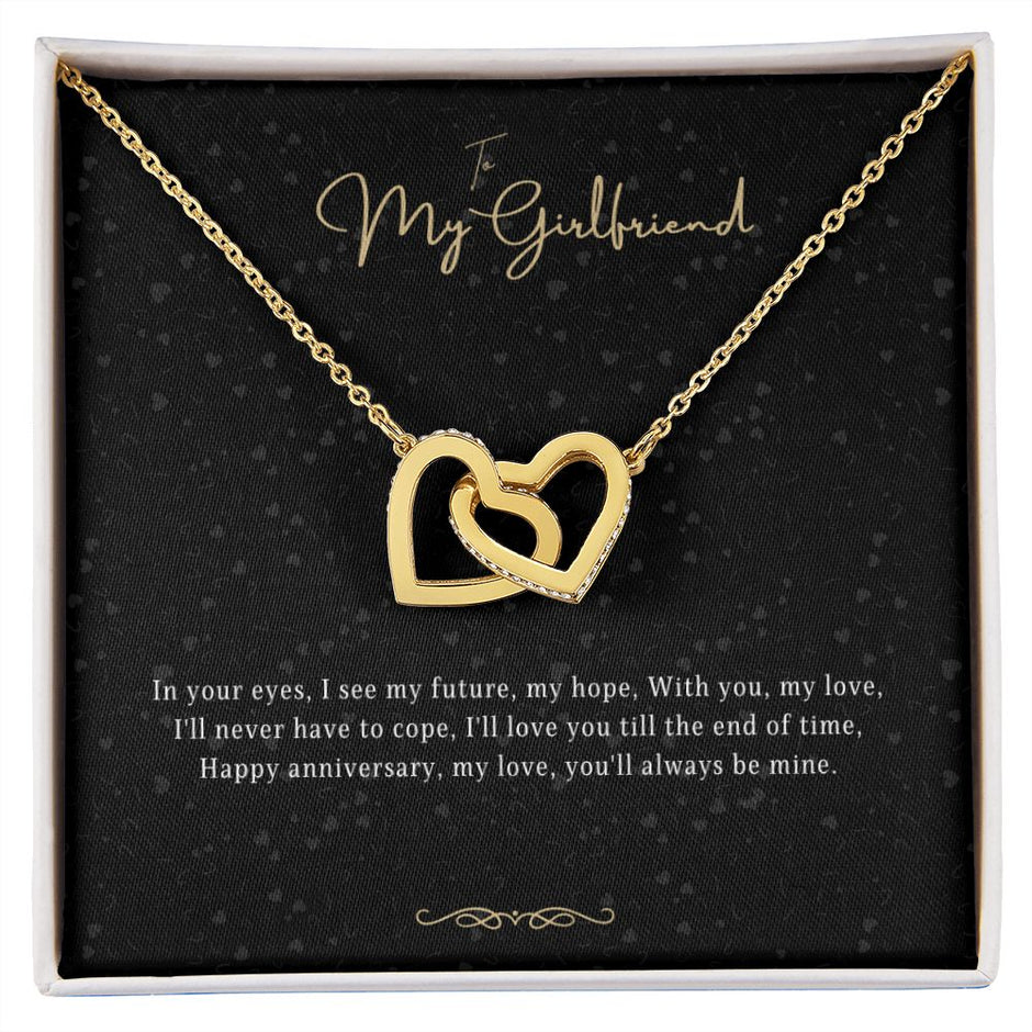 Girlfriend Gift Message Heart Necklace