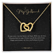 Girlfriend Gift Message Heart Necklace