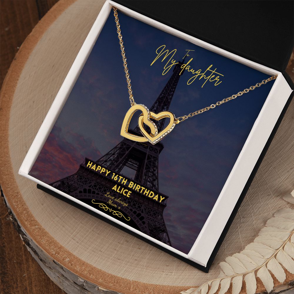 To My daughter in Paris, Birthday necklace