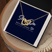 Girlfriend Gift Message Heart Necklace