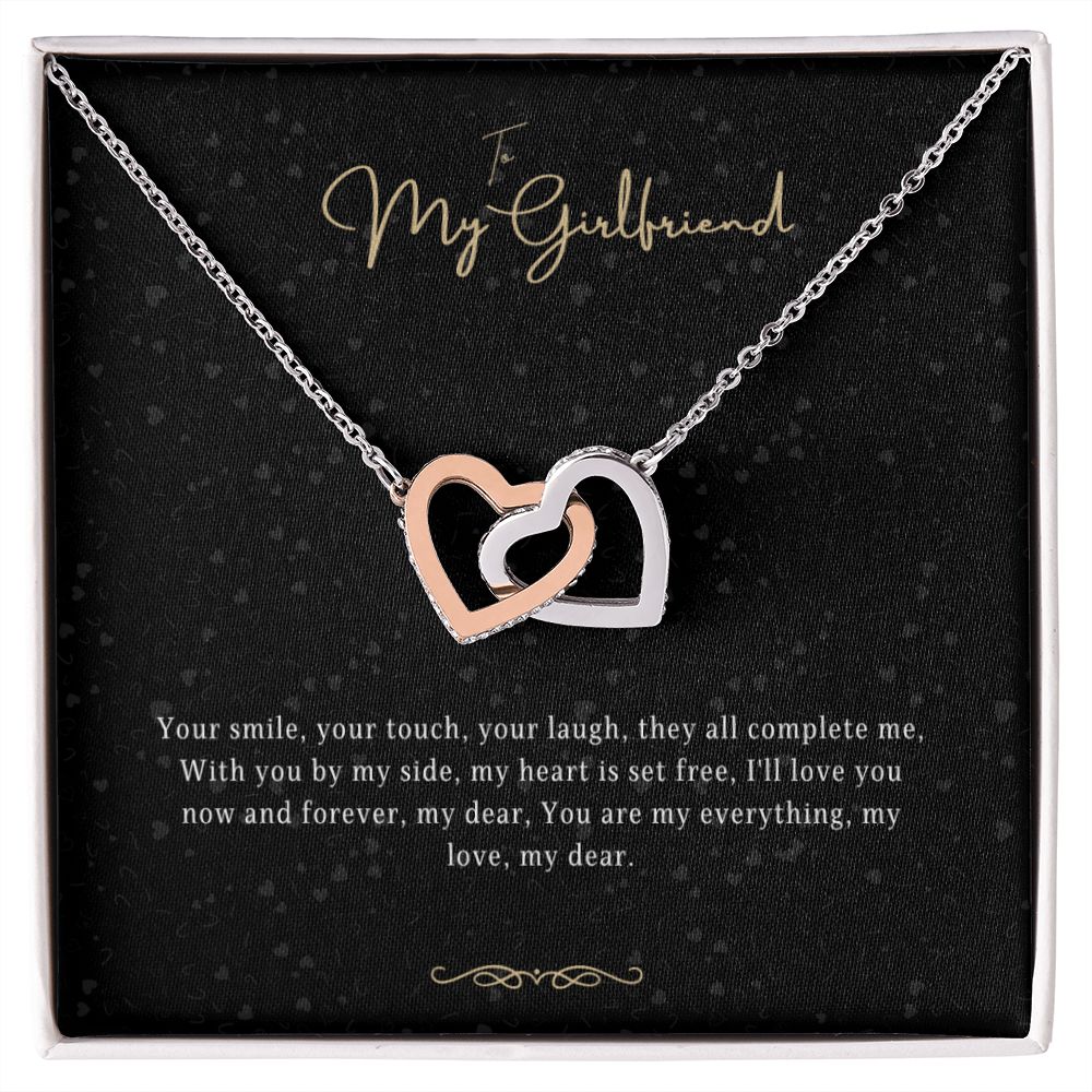 Girlfriend Gift Message Heart Necklace