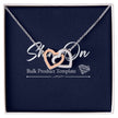 Girlfriend Gift Message Heart Necklace