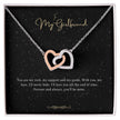Girlfriend Gift Message Heart Necklace