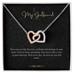 Girlfriend Gift Message Heart Necklace