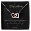 Girlfriend Gift Message Heart Necklace