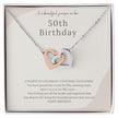 50th Birthday Gift message Necklace