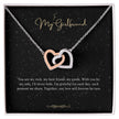 Girlfriend Gift Message Heart Necklace