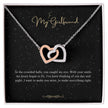 Girlfriend Gift Message Heart Necklace