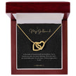 Girlfriend Gift Message Heart Necklace