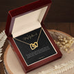 Girlfriend Gift Message Heart Necklace