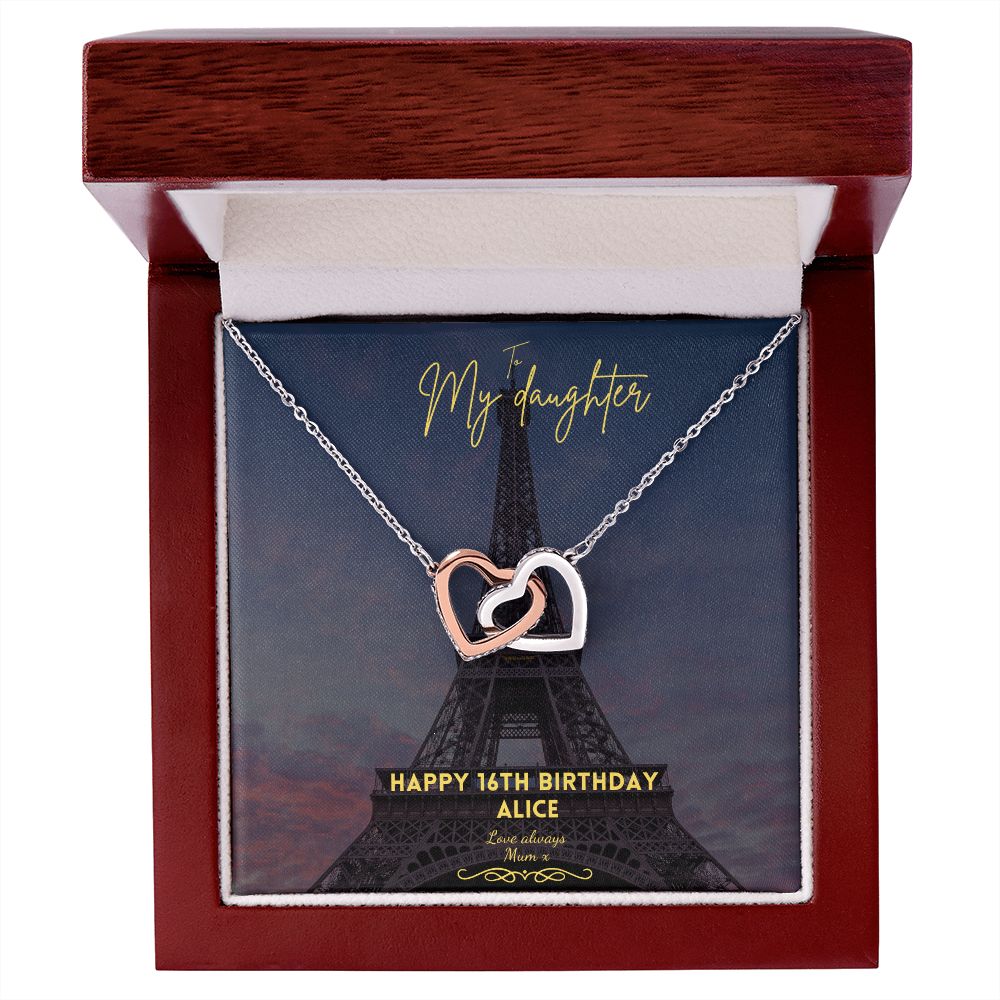 To My daughter in Paris, Birthday necklace