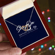 Girlfriend Gift Message Heart Necklace