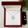 Romantic Gift Message Necklace and earring set for my wife