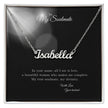 Gift Message Custom Named Soulmate Necklace for wife