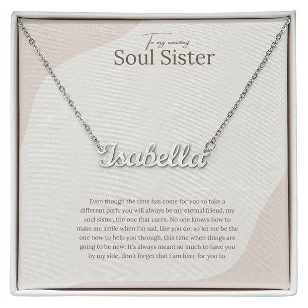 Custom named Soul Sister Necklace