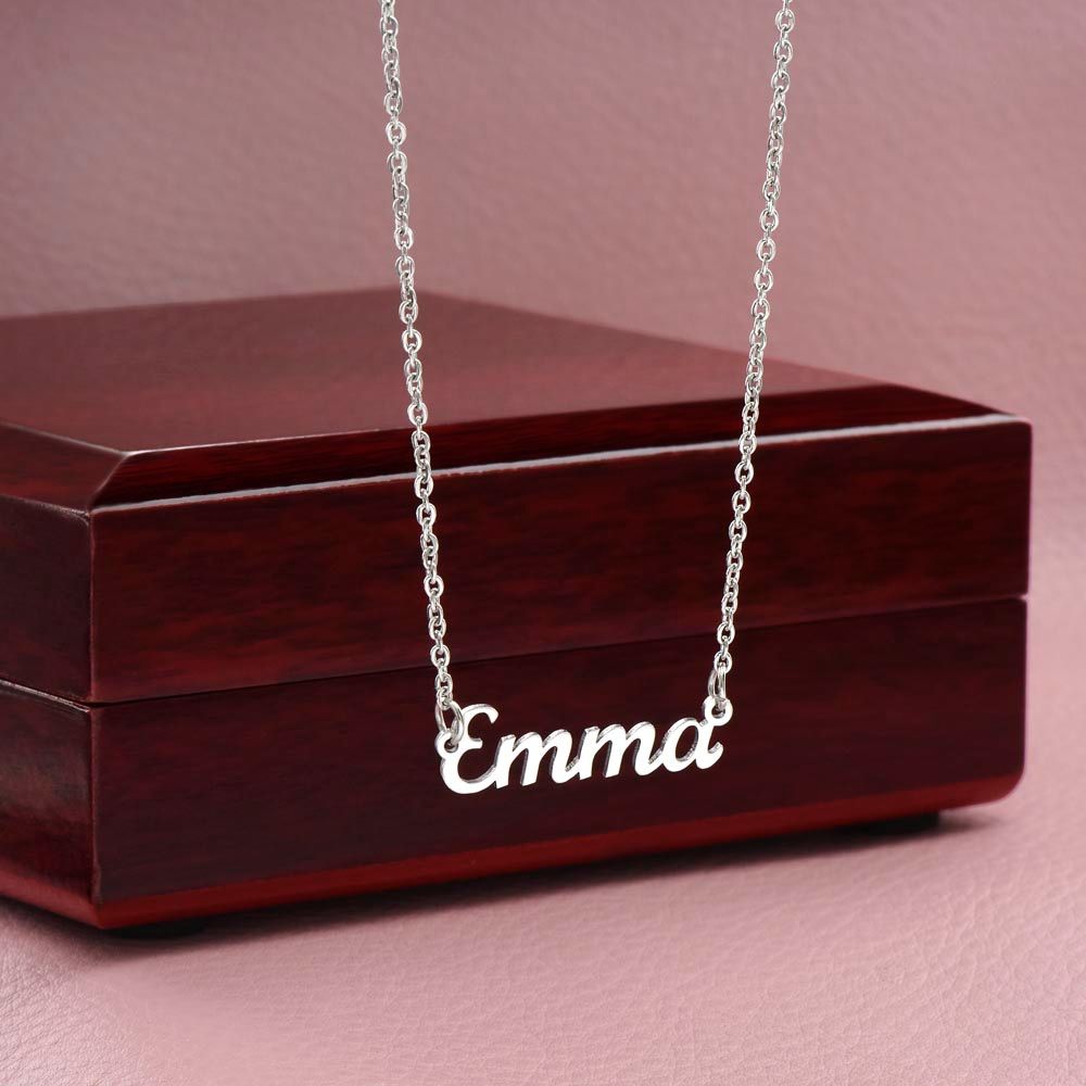 Gift Message Custom Named Soulmate Necklace for wife7