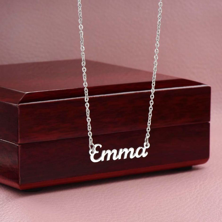Gift Message Custom Named Soulmate Necklace for wife7